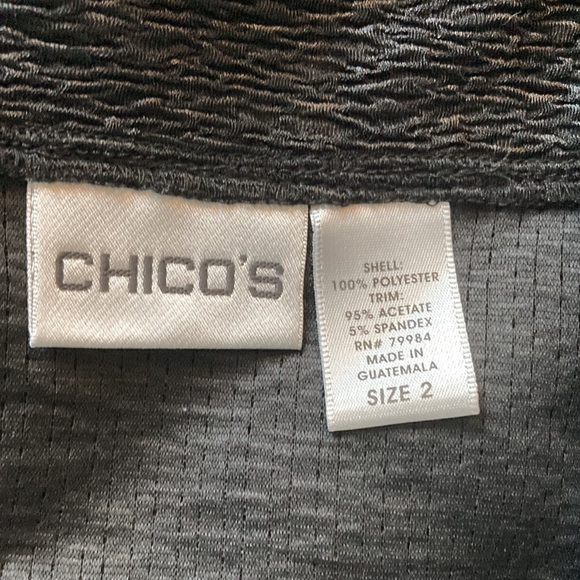 Chico’s large 12 blazer black - Picture 11 of 12